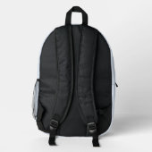 Niedlicher Blauvogel Bedruckter Rucksack (Rückseite)