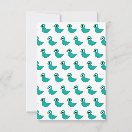 Niedlicher Blauvogel Dankeskarte (Vorderseite)