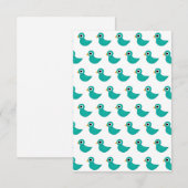 Niedlicher Blauvogel Dankeskarte (Vorne/Hinten)