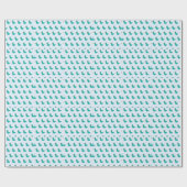 Niedlicher Blauvogel Geschenkpapier (Flach)