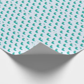 Niedlicher Blauvogel Geschenkpapier (Ecke)