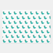 Niedlicher Blauvogel Geschenkpapier Set (Vorderseite 2)