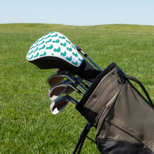 Niedlicher Blauvogel Golf Headcover (In SItu)