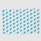 Niedlicher Blauvogel Golfhandtuch (Horizontal)