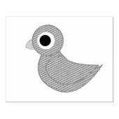 Niedlicher Blauvogel Gummistempel (Prägung)