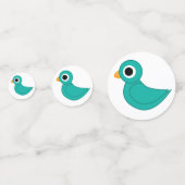 Niedlicher Blauvogel Konfetti (Vorderseiten)