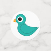 Niedlicher Blauvogel Konfetti (Klein Vorderseite)