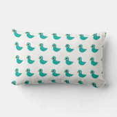 Niedlicher Blauvogel Lendenkissen (Rückseite)