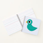 Niedlicher Blauvogel Notizblock (Innenseite)