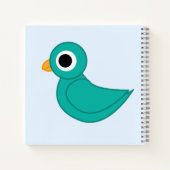 Niedlicher Blauvogel Notizblock (Rückseite)