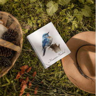 niedlicher Blauvogel Notizblock