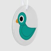 Niedlicher Blauvogel Ornament (Vorderseite)