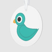 Niedlicher Blauvogel Ornament (Vorderseite)