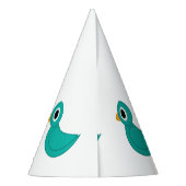 Niedlicher Blauvogel Partyhütchen (Rückseite)