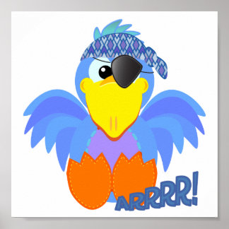 Niedlicher Blauvogel Poster