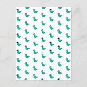 Niedlicher Blauvogel Postkarte