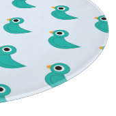 Niedlicher Blauvogel Schneidebrett (Ecke)
