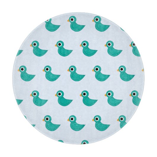 Niedlicher Blauvogel Schneidebrett (Vorderseite)