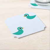 Niedlicher Blauvogel Untersetzer (angewinkelt)
