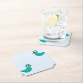 Niedlicher Blauvogel Untersetzer (Vor Ort)