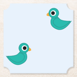 Niedlicher Blauvogel Untersetzer