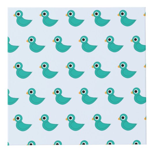 Niedlicher Blauvogel Würfel (Vorderseite)