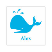 Niedlicher Blauwal 4Alex (Name) Permastempel (Design)