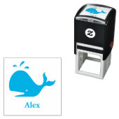 Niedlicher Blauwal 4Alex (Name) Permastempel (Beispiel)