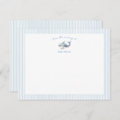Niedlicher Blauwal Baby Boy Dankeskarte