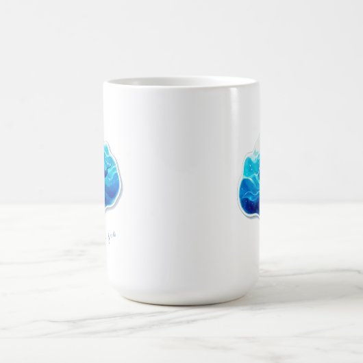 Niedlicher Blauwal Kaffeetasse (Mittel)