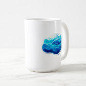 Niedlicher Blauwal Kaffeetasse (VorderseiteRechts)