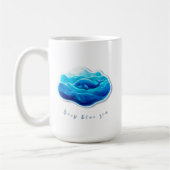 Niedlicher Blauwal Kaffeetasse (Links)