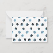 Niedlicher Blauwal Vielen Dank Note Card Mitteilungskarte (Rückseite)