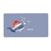 Niedlicher Blauwal Weihnachtsmannmütze Weihnachten (Vorne)