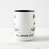 Niedlicher Bleistift-Zauberstab-Individuelle Name- Tasse (Zentrum)