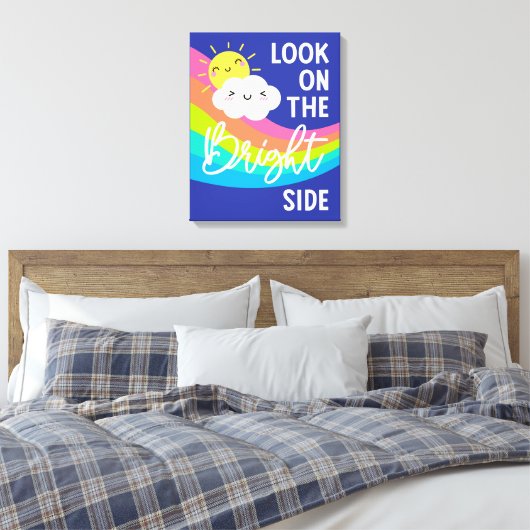 Niedlicher Blick auf die rechte Seite Leinwanddruck (Insitu (Schlafzimmer))