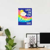 Niedlicher Blick auf die rechte Seite Poster (Heimbüro)