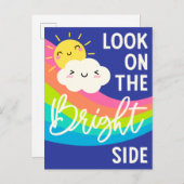 Niedlicher Blick auf die rechte Seite Postkarte (Vorne/Hinten)