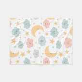 Niedlicher Blick in das Himmelsmuster Fleecedecke (Vorderseite (Horizontal))