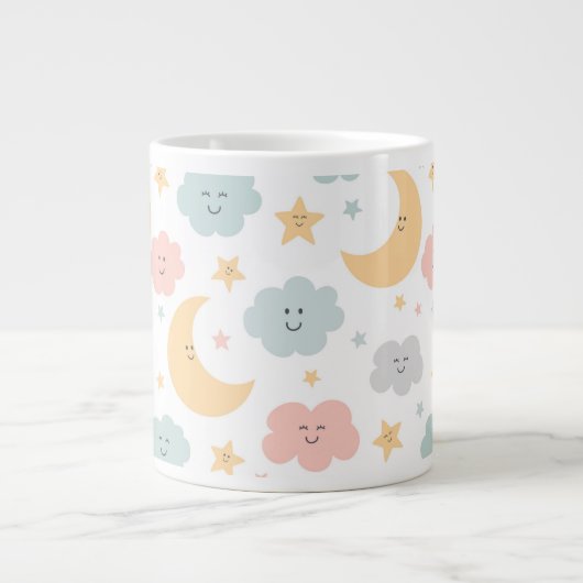 Niedlicher Blick in das Himmelsmuster Jumbo-Tasse (Vorderseite)