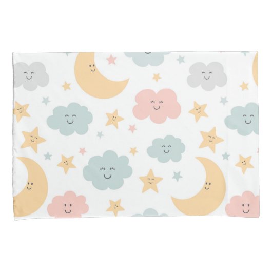 Niedlicher Blick in das Himmelsmuster Kissenbezug (Vorderseite-Rechts)