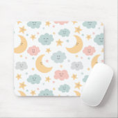 Niedlicher Blick in das Himmelsmuster Mousepad (Mit Mouse)
