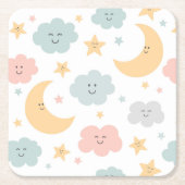 Niedlicher Blick in das Himmelsmuster Rechteckiger Pappuntersetzer (Vorderseite)