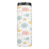 Niedlicher Blick in das Himmelsmuster Thermosbecher (Rückseite)