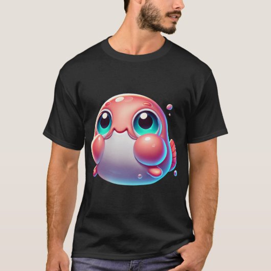 Niedlicher Blobfisch T-Shirt (Vorderseite)