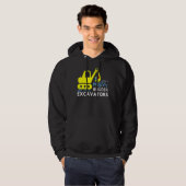 Niedlicher Blockbagger für Master Builder Hoodie (Vorne ganz)