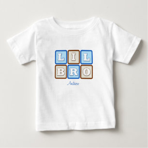 Niedlicher Blockblock mit Namen Baby T-shirt