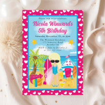 Niedlicher Blonde Hair Girl Beach Kindergeburtstag