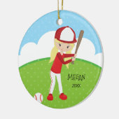 Niedlicher blonder keramik ornament (Links)