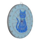 Niedlicher Blue Baby Boy Cat Custom Vater to be Dartscheibe (Vorderseite Links)